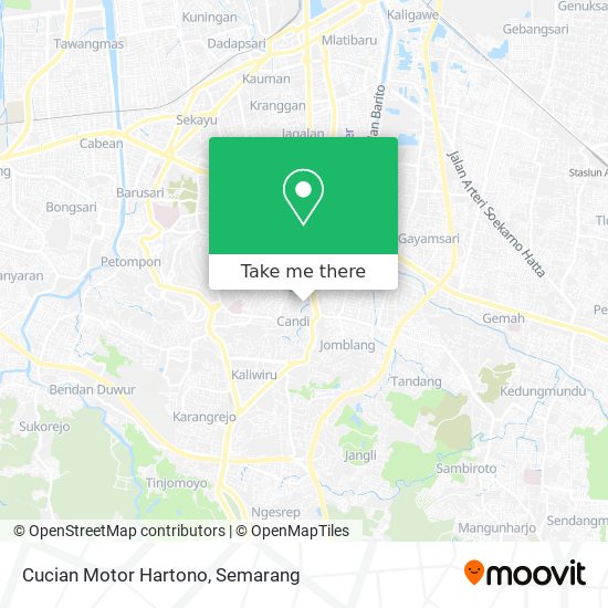 Cucian Motor Hartono map