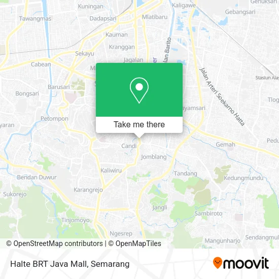 Halte BRT Java Mall map