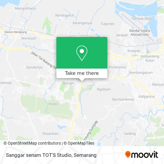 Sanggar senam TOT'S Studio map
