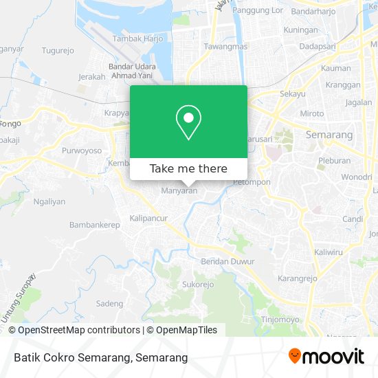 Batik Cokro Semarang map