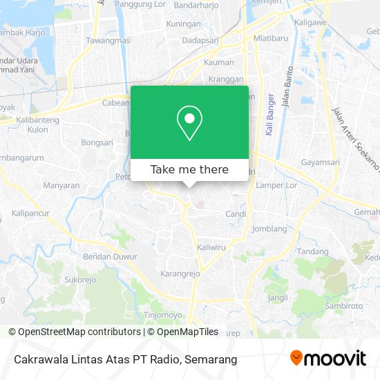 Cakrawala Lintas Atas PT Radio map