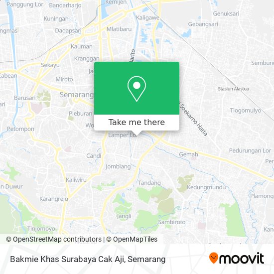 Bakmie Khas Surabaya Cak Aji map