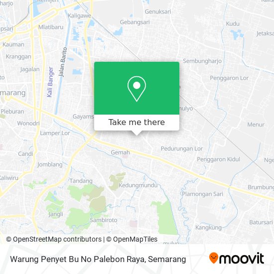 Warung Penyet Bu No Palebon Raya map