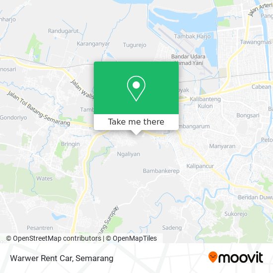 Warwer Rent Car map