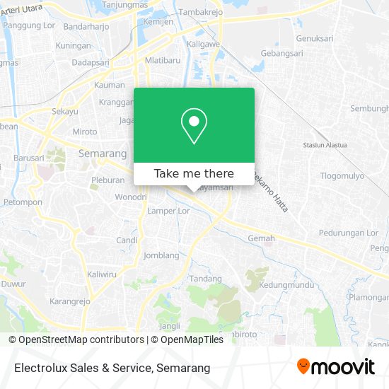 Electrolux Sales & Service map