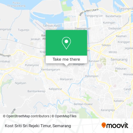 Kost Sriti Sri Rejeki Timur map