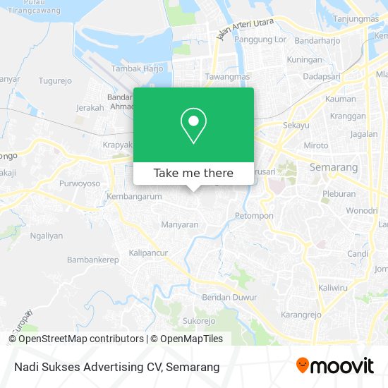Nadi Sukses Advertising CV map