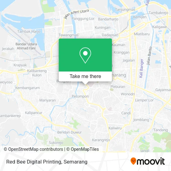 Red Bee Digital Printing map
