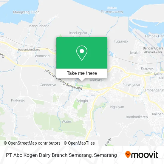 PT Abc Kogen Dairy Branch Semarang map
