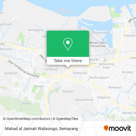 Mahad al Jamiah Walisongo map