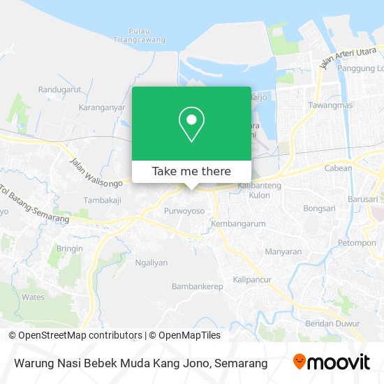 Warung Nasi Bebek Muda Kang Jono map