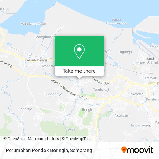 Perumahan Pondok Beringin map