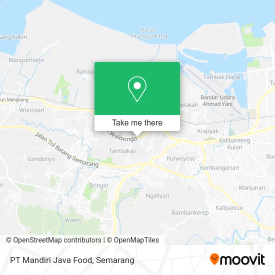 PT Mandiri Java Food map