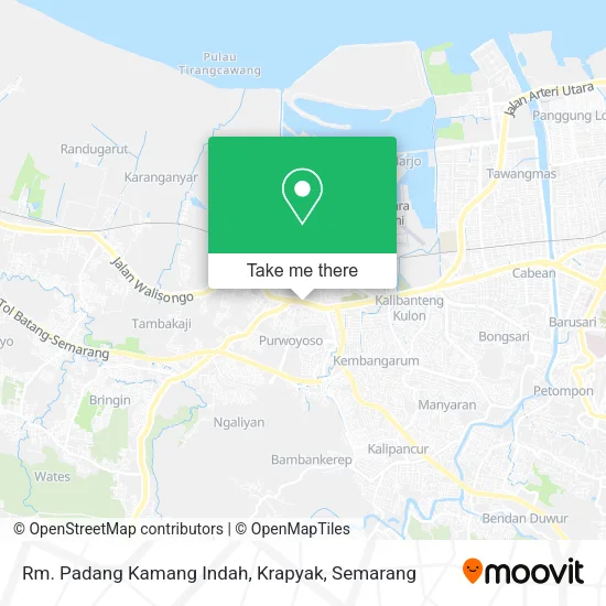 Rm. Padang Kamang Indah, Krapyak map