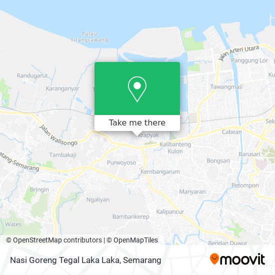 Nasi Goreng Tegal Laka Laka map