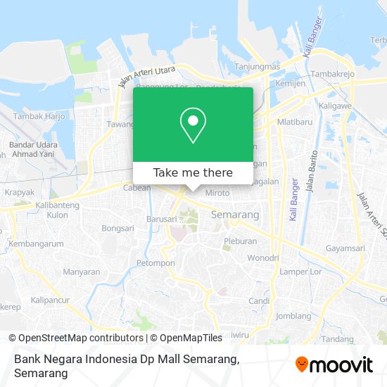 Bank Negara Indonesia Dp Mall Semarang map