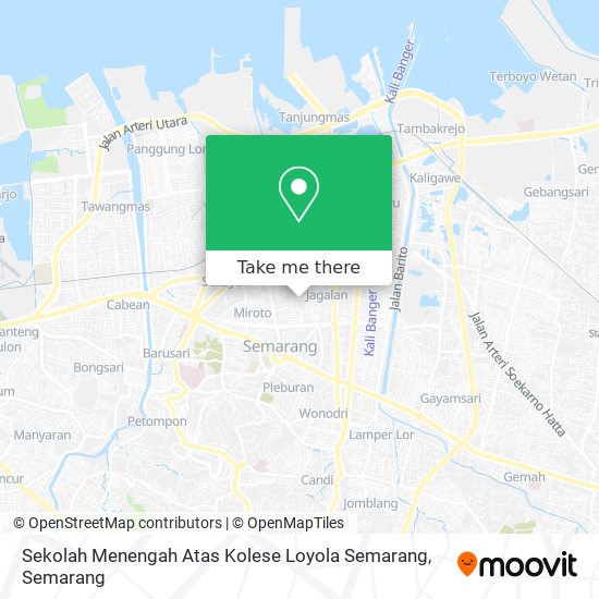 Sekolah Menengah Atas Kolese Loyola Semarang map