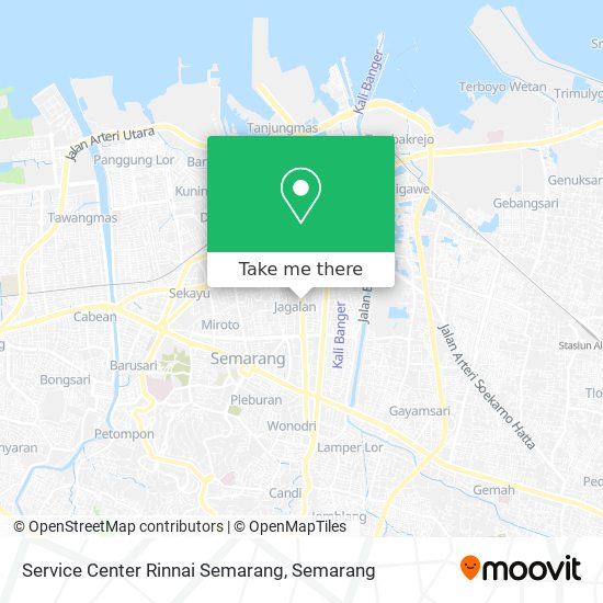 Service Center Rinnai Semarang map