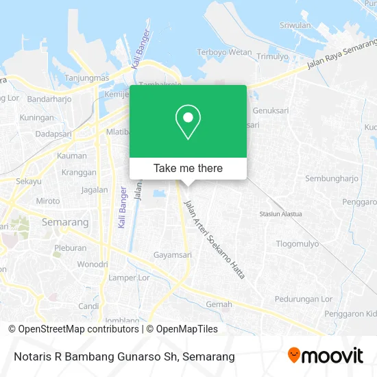 Notaris R Bambang Gunarso Sh map
