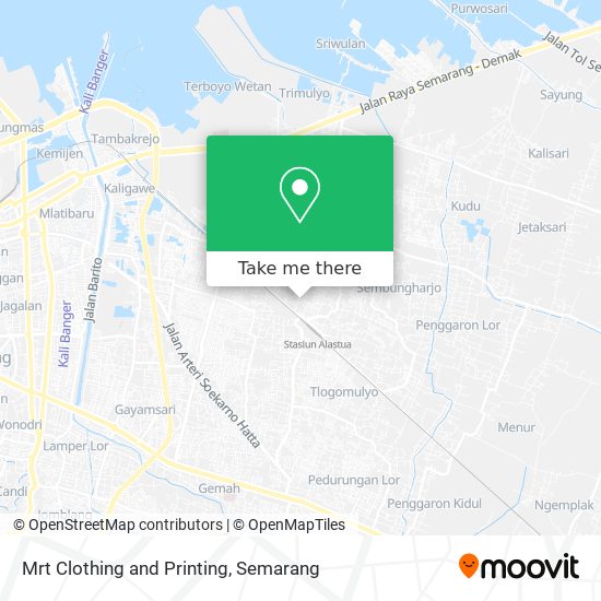 Mrt Clothing and Printing map