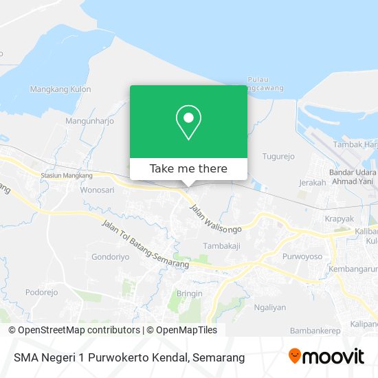 SMA Negeri 1 Purwokerto Kendal map