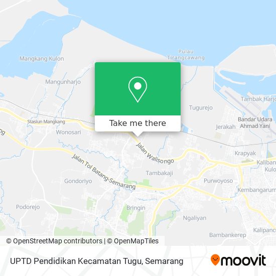 UPTD Pendidikan Kecamatan Tugu map