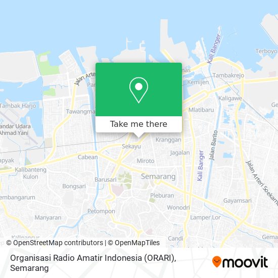 Organisasi Radio Amatir Indonesia (ORARI) map