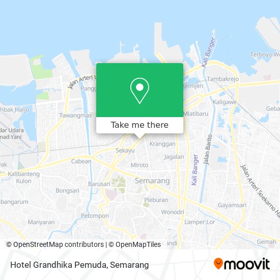 Hotel Grandhika Pemuda map