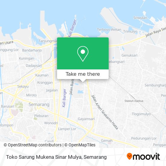 Toko Sarung Mukena Sinar Mulya map