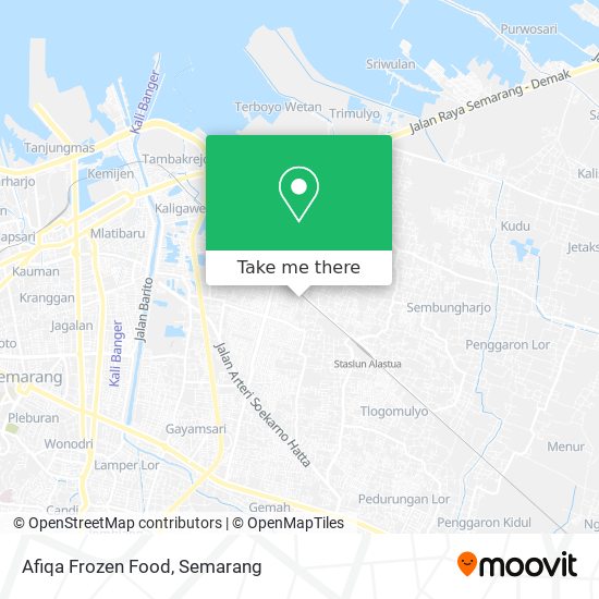 Afiqa Frozen Food map