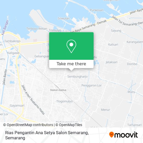 Rias Pengantin Ana Setya Salon Semarang map