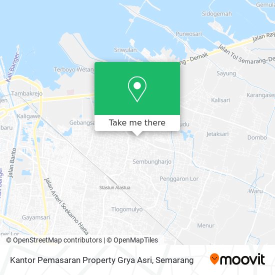 Kantor Pemasaran Property Grya Asri map