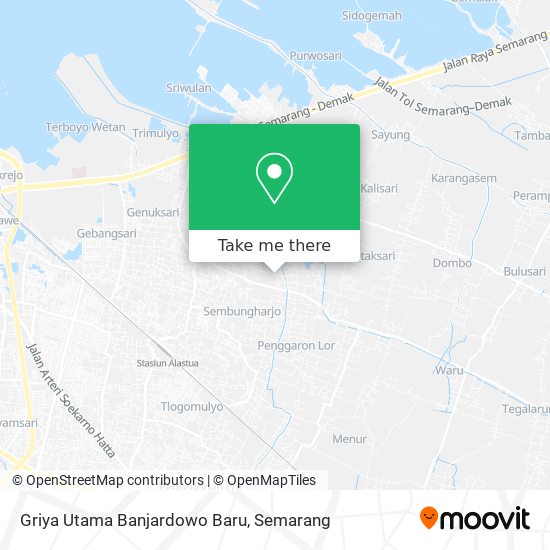 Griya Utama Banjardowo Baru map