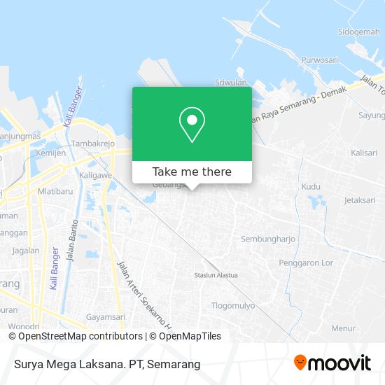 Surya Mega Laksana. PT map