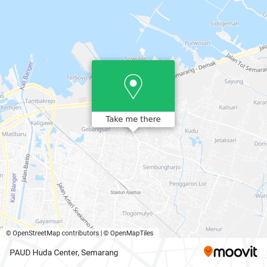 PAUD Huda Center map