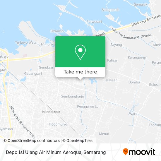 Depo Isi Ulang Air Minum Aeroqua map