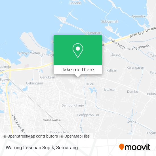 Warung Lesehan Supik map