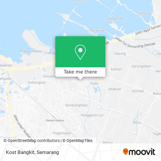 Kost Bangkit map