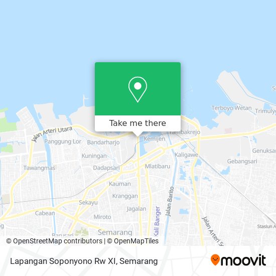 Lapangan Soponyono Rw XI map