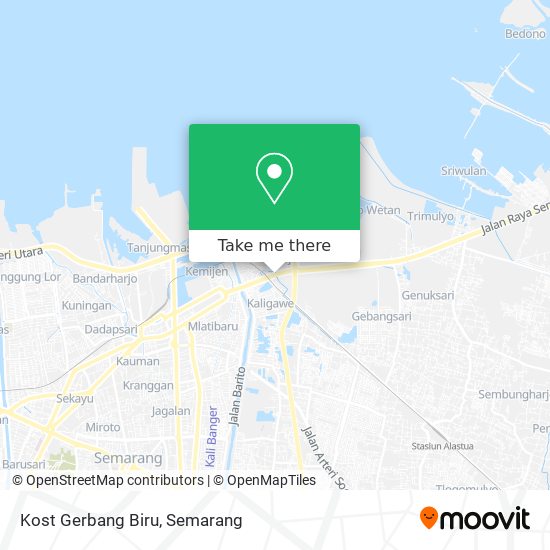 Kost Gerbang Biru map