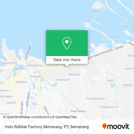 Indo Rubber Factory Semarang. PT map