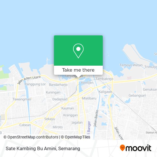 Sate Kambing Bu Amini map