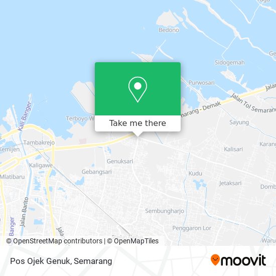 Pos Ojek Genuk map