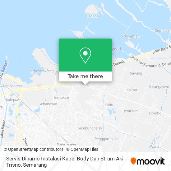 Servis Dinamo Instalasi Kabel Body Dan Strum Aki Trisno map