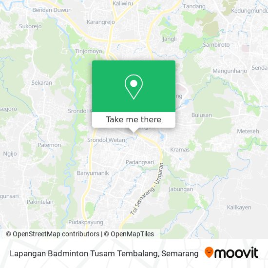 Lapangan Badminton Tusam Tembalang map