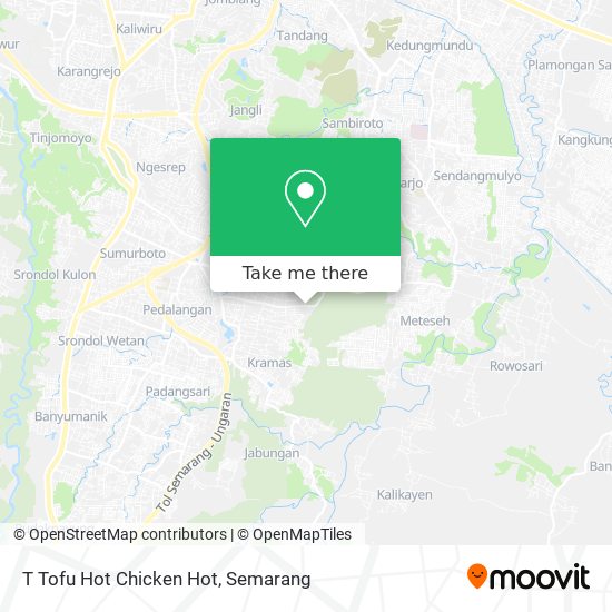 T Tofu Hot Chicken Hot map