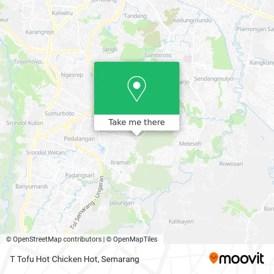 T Tofu Hot Chicken Hot map