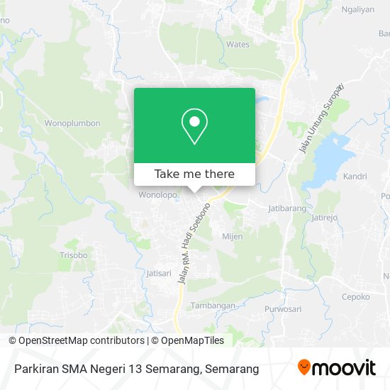 Parkiran SMA Negeri 13 Semarang map