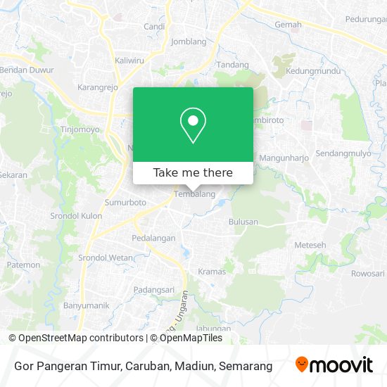 Gor Pangeran Timur, Caruban, Madiun map