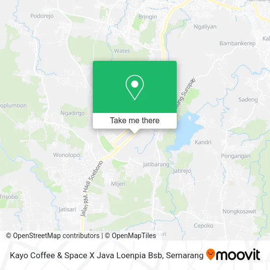 Kayo Coffee & Space X Java Loenpia Bsb map